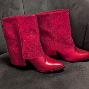 Elegant Red Women's Boots
